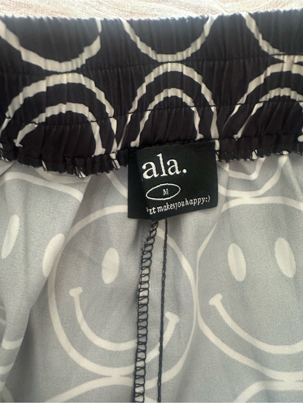 Dressed in LALA satin smiley set View 5